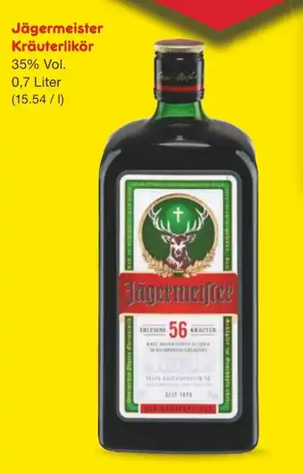 Netto Marken-Discount Jägermeister Kräuterlikör 0,7 Liter Angebot