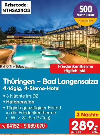 Netto Marken-Discount Thüringen - Bad Langensalza 4-tägig, 4-Sterne-Hotel Angebot