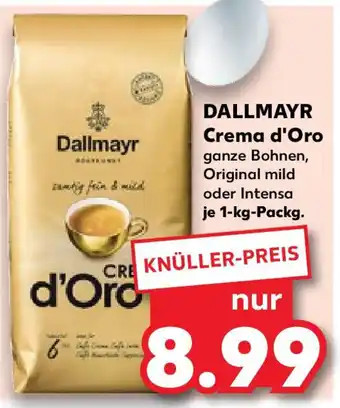 Kaufland DALLMAYR Crema d'Oro 1-kg-Packg. Angebot