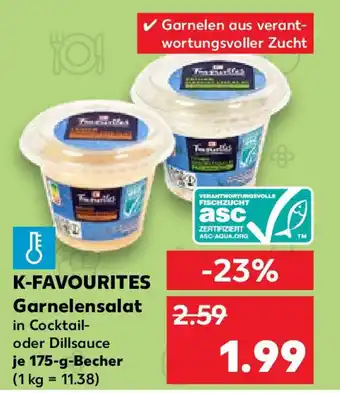 Kaufland K-FAVOURITES Garnelensalat 175 g Becher Angebot