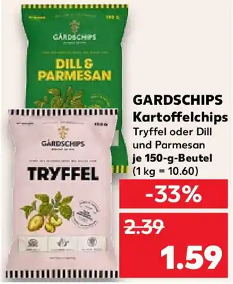 Kaufland GARDSCHIPS Kartoffelchips 150 g Beutel Angebot