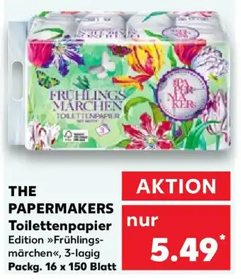 Kaufland THE PAPERMAKERS Toilettenpapier Packg. 16 x 150 Blatt Angebot