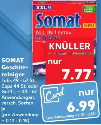 Kaufland SOMAT Geschirr- reiniger Angebot