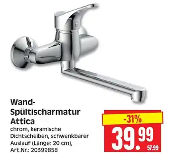 Herkules Baumarkt Wand- Spültischarmatur Attica Angebot