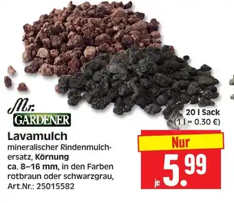 Herkules Baumarkt Mr. GARDENER Lavamulch 20 L Angebot