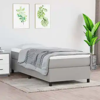 ManoMano Bonnevie - Boxspringbett - Modern Design Hellgrau 100x200 cm Stoff BV805602 Angebot