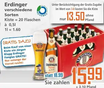 Klaas und Kock Erdinger 20x0,5L Angebot