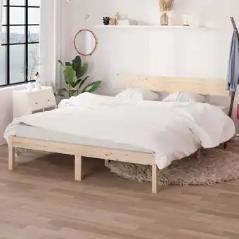 ManoMano Maisonchic - Doppelbett Bett für Schlafzimmer Massivholzbett Kiefer 140x200 cm DE26574 Angebot