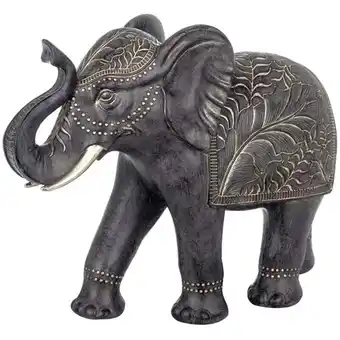 ManoMano Signes Grimalt - Afrikanische Figur und Elefantenfiguren Afrikanische Elefant- und Gold -Elefanten 9x24x19cm 24014 - Dorado Angebot