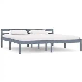 ManoMano Bett Massivholzbett - Jugendbett Grau Kiefer 180x200 cm BV543351 Bonnevie Angebot