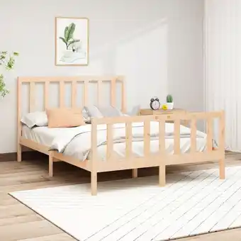 ManoMano Maisonchic - Massivholzbett,Schlafzimmerbett,Doppelbett,Bett für Jugendliche,Erwachsene, ältere Menschen Kiefer 140x190 cm BZ Angebot