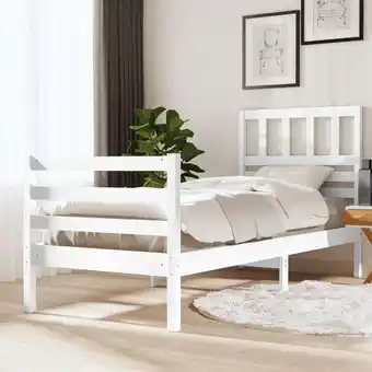 ManoMano Maisonchic - Massivholzbett Einzelbett Bett für Schlafzimmer Weiß 75x190 cm 2FT6 Small Single DE81950 - Weiß Angebot