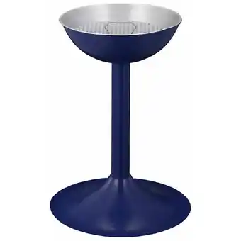 ManoMano Proregal-betriebsausstattung Zum Besten Preis - Eleganter Sandaschenbecher aus Metall mit Einsatz & Sieb HxØ 72x41cm Blau - B Angebot