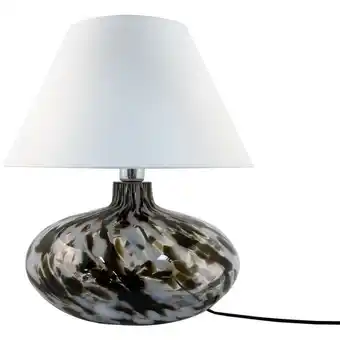 ManoMano Zumaline Lighting - Zumaline adana iii Tischlampe mit rundem konischem Schirm, Schwarz, Weiß, 1x E27 Angebot