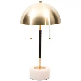 ManoMano Fijalo - Metall Marmor Marmor Tischlampe 25x25x58 Metall Marmor Marmor Pilzmaterial mehrfarbige Farbfamilien -Tischlampen Det Angebot