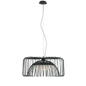 ManoMano Fan Europe COUGAR LED-Drahtrahmen-Pendelleuchte Schwarz 1920lm 4000K 50x26cm Angebot