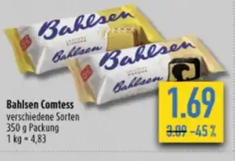 diska Bahlsen Comtess verschiedene Sorten 350 g Angebot