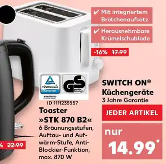 Kaufland SWITCH ON Toaster STK 870 B2 Angebot