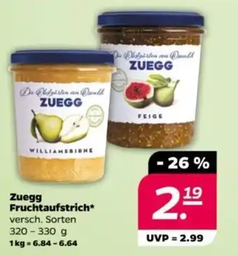 NETTO Zuegg Fruchtaufstrich versch. Sorten 320-330 g Angebot