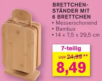 KODi BRETTCHENSTÄNDER MIT 6 BRETTCHEN Angebot