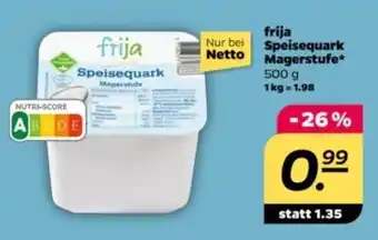 NETTO frija Speisequark Magerstufe 500 g Angebot