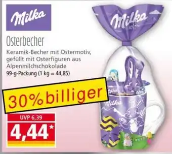 Norma Milka Osterbecher 90 g Packung Angebot