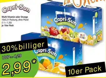 Norma Capri-Sun Multi Vitamin oder Orange 10x0,2-l-Packung Angebot