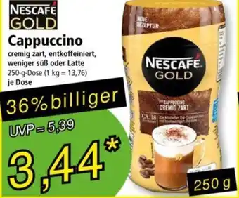 Norma NESCAFE GOLD Cappuccino 250 g Dose Angebot