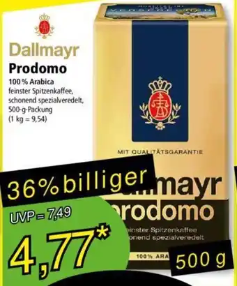 Norma Dallmayr Prodomo 500 g Packung Angebot