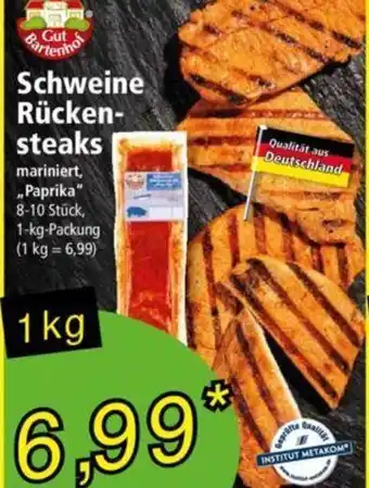 Norma Schweine Rücken- steaks 1 kg Packung Angebot