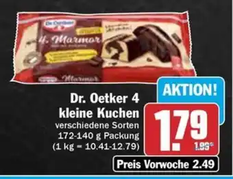 Hit Dr. Oetker 4 kleine Kuchen 172-140 g Packung Angebot