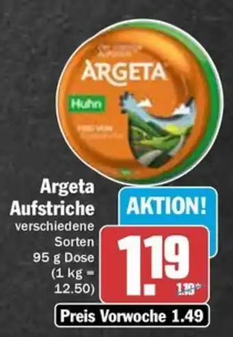 Hit Argeta Aufstriche 95 g Dose Angebot