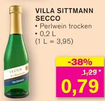 KODi VILLA SITTMANN SECCO 0,2 L Angebot