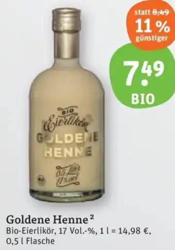 tegut Goldene Henne 0,5 L Flasche Angebot