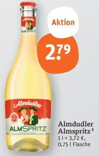 tegut Almdudler Almspritz 0,75 L Flasche Angebot