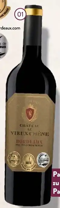 Aldi Nord CHÂTEAU LE VIEUX CHÊNE Cuvée Bordeaux AOP 0,75 L Flasche Angebot