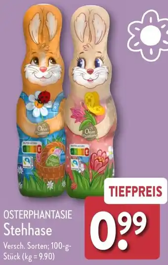 Aldi Nord OSTERPHANTASIE Stehhase 100 g Stück Angebot