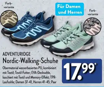 Aldi Nord ADVENTURIDGE Nordic-Walking-Schuhe Angebot