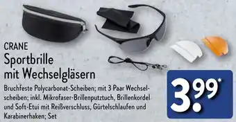 Aldi Nord CRANE Sportbrille mit Wechselgläsern Angebot