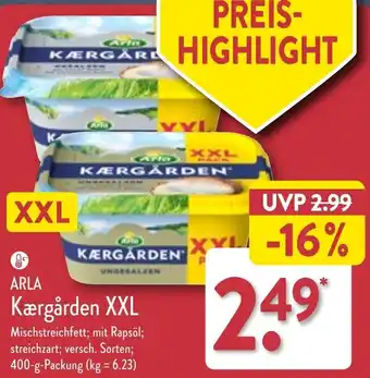 Aldi Nord ARLA Kærgården XXL 400 g Packung Angebot