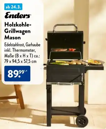 Aldi Nord Enders Holzkohle Grillwagen Mason Angebot