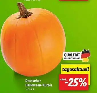 Lidl Deutscher Halloween-kürbis Angebot