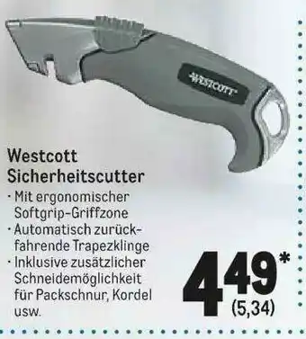 METRO Westcott Sicherheitscutter Angebot