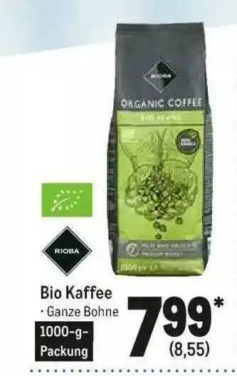 METRO Rioba Bio Kaffee Angebot