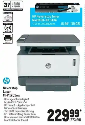 METRO Hp Neverstop Laser Mfp 1202nw Angebot