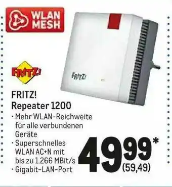 METRO Fritz! Repeater 1200 Angebot