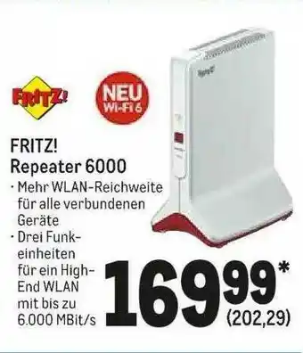 METRO Fritz! Repeater 6000 Angebot