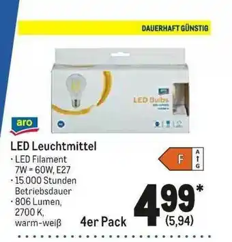 METRO Aro Led Leuchtmittel Angebot