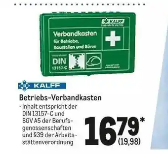 METRO Kalff Betriebs-verbandkasten Angebot