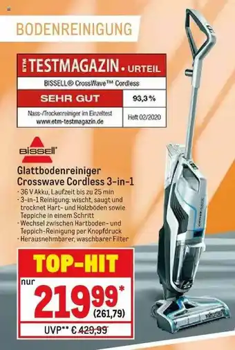 METRO Bissell Glattbodenreiniger Crosswave Cordless 3in1 Angebot